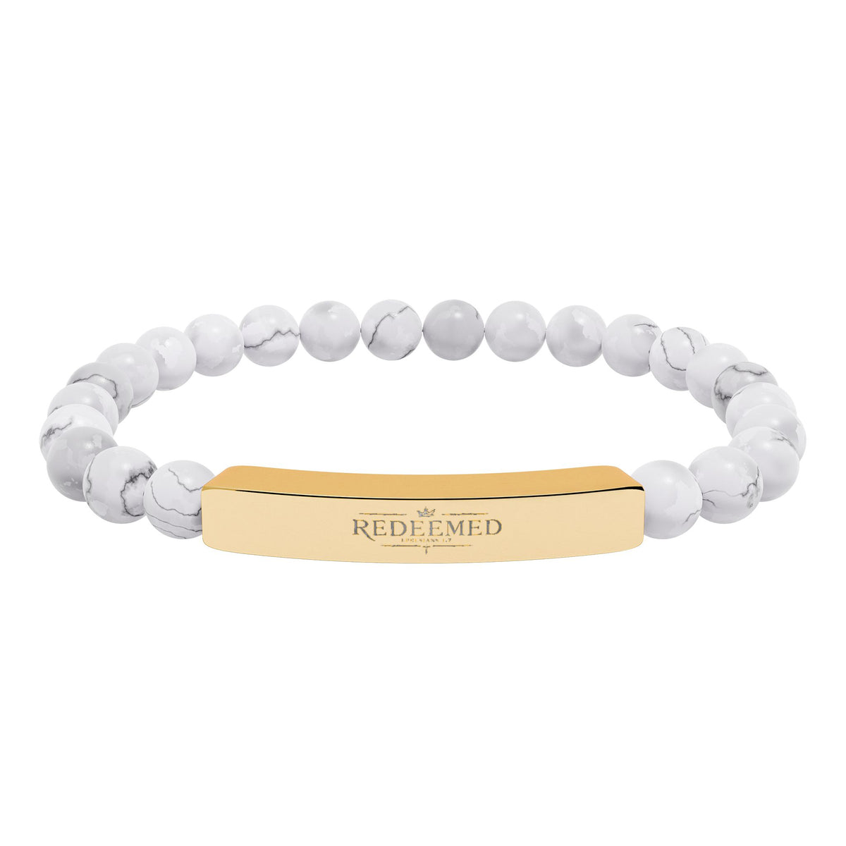REDEEMED Engraved Bracelet — Ephesians 1:7
