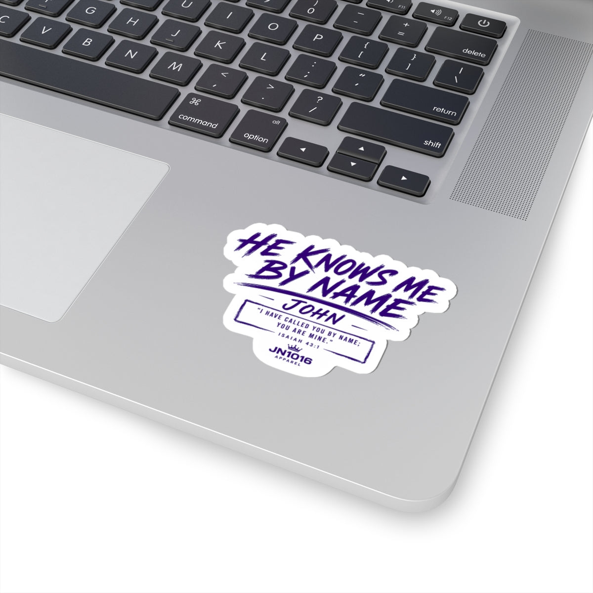 "He Knows Me By Name" Personalized Name Sticker