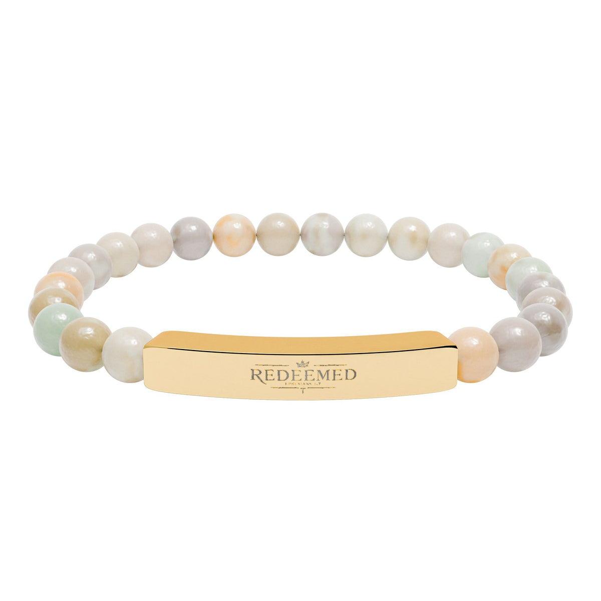 REDEEMED Engraved Bracelet — Ephesians 1:7