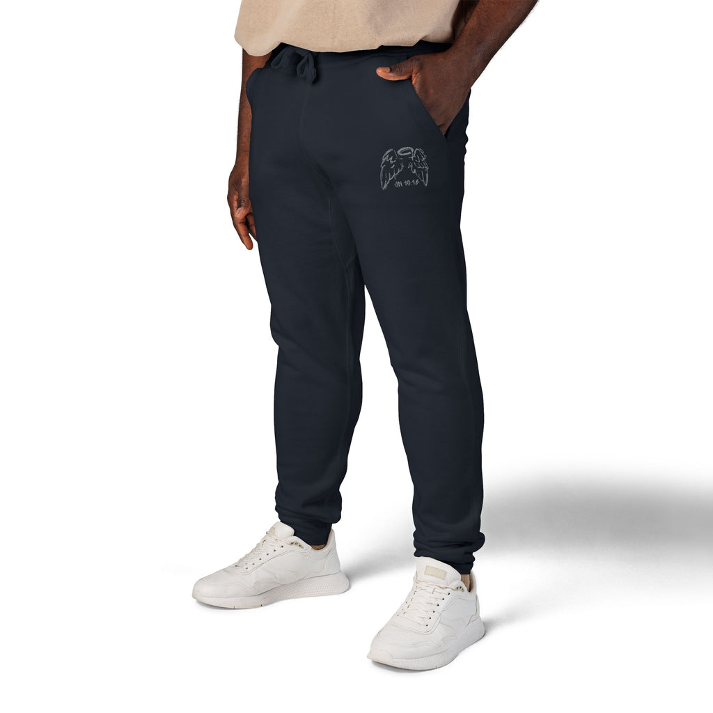 JN1016 CLEANSE EMBROIDERED FLEECE SWEATPANTS